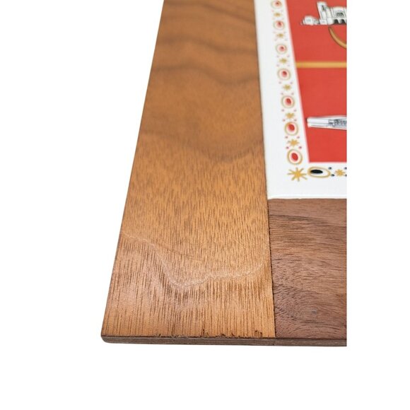 Vintage 1950s Loyal Order of the Moose LOOM Wooden Wall Plaque Ceramic Inlay MCM - Picture 6 of 8